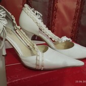 Туфлі шкіряні випускні/ весільні