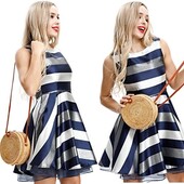 New look uk12 шикарна сукня в полоску з блистками