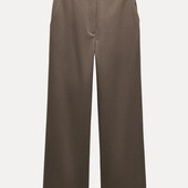 Коричневі прямі штани zara xxl - XXL