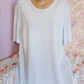 Футболочка ніжно блакитна Нова обг122.креп шифон