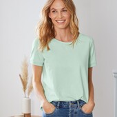 ♕ Базова однотонна футболка ​​від Tchibo (Німеччина), розмір наш 44-46 (36/38 євро)