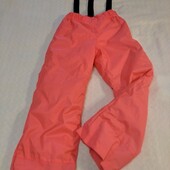 Зимові теплі брюки з лямками на липучках фірми Decathlon на 8 років, зріст 125-132 см.