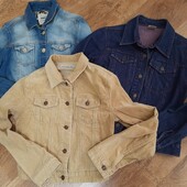 Джинсові куртки р. S лот-3шт