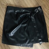 Трендовая юбка на запах,эко кожа р.М.