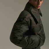 Жіноча куртка stimma шоколадний колір розмір L