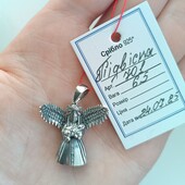 Шикарна срібна мотанка оберіг з немовлям