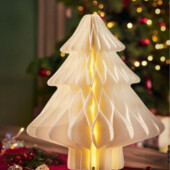 Настольная LED елка 26,5х26,5х35 см белая Livarno Home