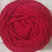 пряжа объемная акрил цвет темно красный 