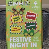 Настільна гра «Gimmiz Festive Night In». набір із чотирьох ігор для всієї родини!!!