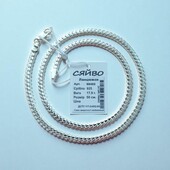 Новий срібний ланцюжок. 925 проба, довжина 50 см.