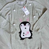 Sinsay стильное платье/туничка на 7/8 лет рост 128 см