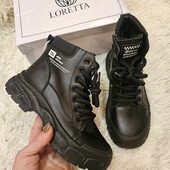 Стильні зручні зимові черевики на хутрі,якість супер