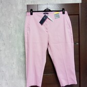 Новые брендовые коттоновые укороченные брюки 7/8 р.16.