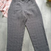 Женские брюки в клетку батал