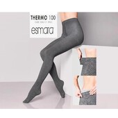 Эсмара! Женские серые колготки на флисе 100ден, S 42/44 наш