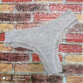 Арт.0295 трусики -танга з мереживом від h&m розмір євро s