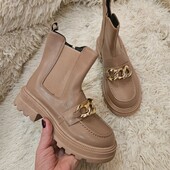 Хіт осені , стильні зручні черевики з екошкіри утеплення флісом