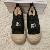 Хіт осені , Стильні кеди міу на ліпучках з екошкіри утеплення флісом