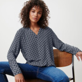 ♕ Елегантна блузка-сорочка з принтом від Tchibo (Німеччина) розмір наш 44-46(36/38 євро)