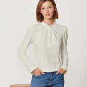 ♕ Шикарна, сорочка з довгим рукавом і воланами ​​від Tchibo (Німеччина) р.: 44-46(36/38 євро)