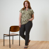 ♕ Елегантна блуза з принтом від Tchibo (Німеччина) р.: 50-52(44/46 євро)