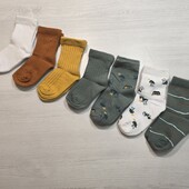 Лупілу! Трикотажні високі шкарпетки для хлопчика 19-22 розмір, в лоті 7 пар! Лот 16