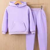 Костюм теплий для дівчинки фіолетовий 160