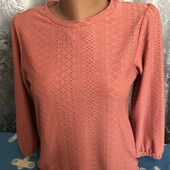 Блузка из плотного х/б трикотажа на женщину или подростка S/M,см.замеры