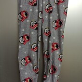 Штаны флисовые с принтом пингвинов bedfime by max