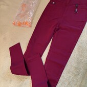 Джинси джеггінси нові бордо