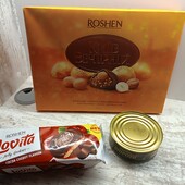 Подарункова коробка цукерок Рошен Київ Вечірній 176 грамів + продукти