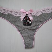 Трусики стрінги Biweier сірий