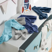 ♕Лот 1 шт♕ Чудові дитячі колготки з органічної бавовни Tchibo(Німеччина), розмір: 50-56,сірий