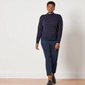 ♕ Штани Twill з комфортним поясом, темно-сині від Tchibo (Німеччина), розмір наш 46-48(40 євро)