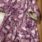 Зимний комбинезон с варежками и пинетками ,на рост 74-80