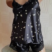 Симпатична атласна піжама