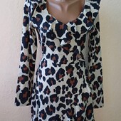 Жіноча сукня в леопардовий принт. Розмір 8/36.