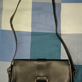 Сумка чорна з короткою ручкою кожзам