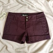 Guess оригінал! Жіночі шорти з цупкої тканини бордо
