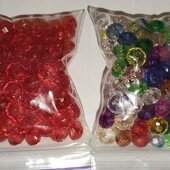 200шт.Кришталеві наместинки, 6мм та 5мм