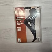 Есмара! Капронові жіночі термо колготки 44/46 євро 50/52 наш, 80 ден, чорні! Лот 24