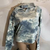 Велюровое укороченное худи размер М, состояние отличное