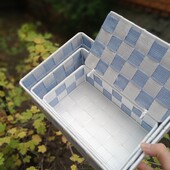 Набор корзинок из 3 шт( цвет голубой)