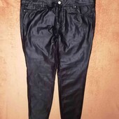 Брюки-стрейч батал под кожу Next р 52-54 
