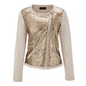 Нарядний жакет з паєтками з щільного матеріалу Tchibo (Німеччина), р. наші: 48-52 (44 євро)