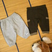 Штаны теплые набор для мальчика 3-6мес.