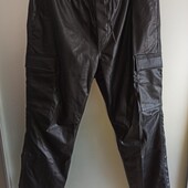 Штаны карго эко- кожа,новые