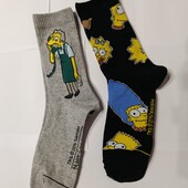 2 пари! Набір! Щільні Шкарпетки Simpsons Розміри: 35/38, 39/42