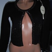 Тм Ghazm! Кашемірова кофтинка-болеро в чорному кольорі