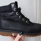 Нубук натуральний. Підліткові фірмові ботіночки. 24см